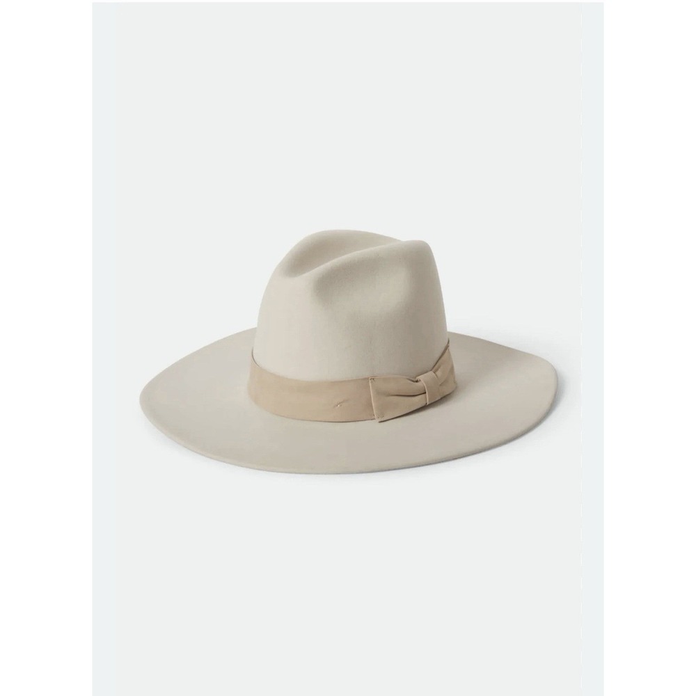 Patina Cream Wool Fedora Western Hat Handcrafted Wide Brim Large - Picture 2 of 4